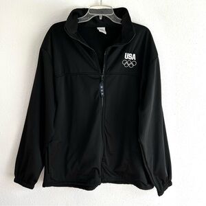 United States Olympic Committee Team USA Full Zip Track Jacket Made in USA XL